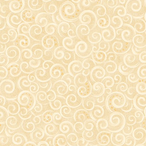 12 Days of Christmas Motion Cream Nancy Halvorsen Benartex Cotton Fabric BE-17275-07