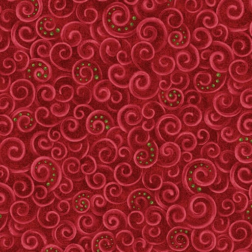 12 Days of Christmas Motion Red Nancy Halvorsen Benartex Cotton Fabric BE-17275-10 | US Fabric Shop
