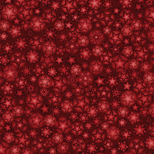 12 Days of Christmas Starry Skies Red Nancy Halvorsen Benartex Cotton Fabric BE-17272-10 | US Fabric Shop