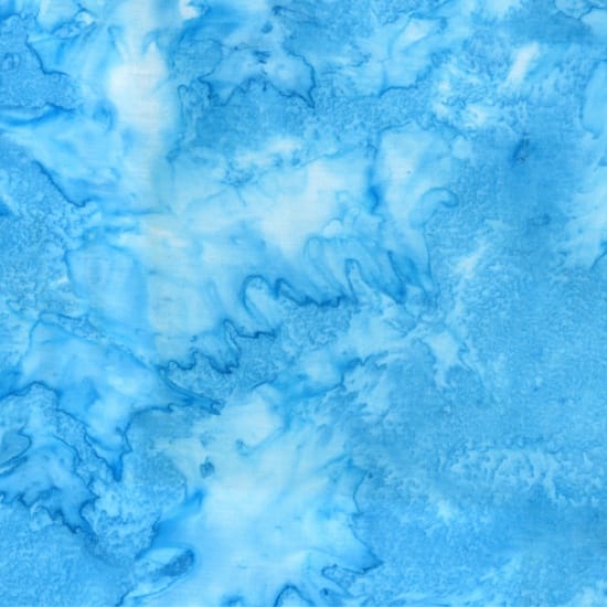 1895 Bali Watercolor Batiks Azure Blue Hoffman Fabrics Cotton Fabric HF-1895-1 | US Fabric Shop