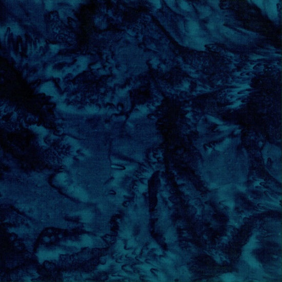 1895 Bali Watercolor Batiks Midnight Navy Blue Hoffman Fabrics Cotton Fabric HF-1895-128