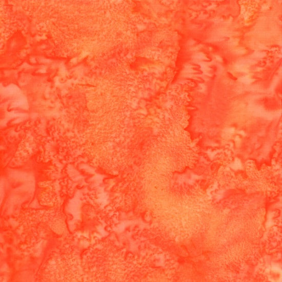 1895 Bali Watercolor Batiks Pumpkin Orange Hoffman Fabrics Cotton Fabric HF-1895-192