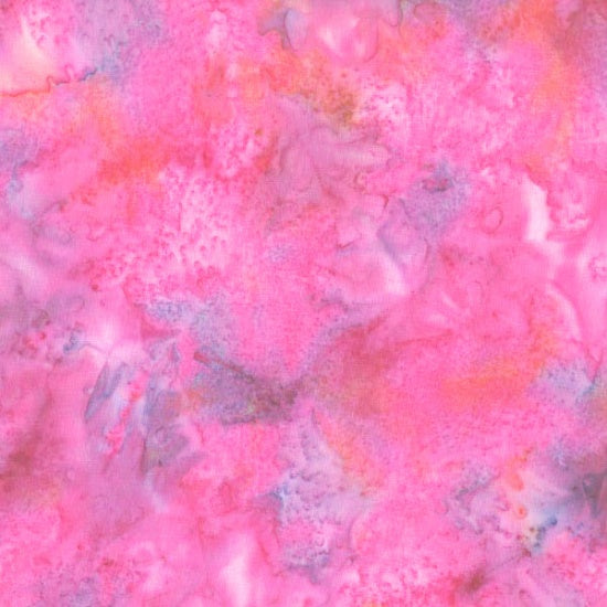 1895 Bali Watercolor Batiks Shrimp Pink Hoffman Fabrics Cotton Fabric HF-1895-263