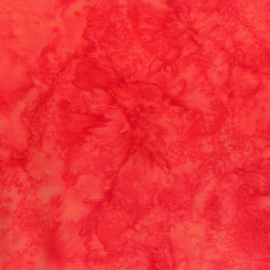 1895 Bali Watercolor Batiks Singapore Orange Red Hoffman Fabrics Cotton Fabric HF-1895-240