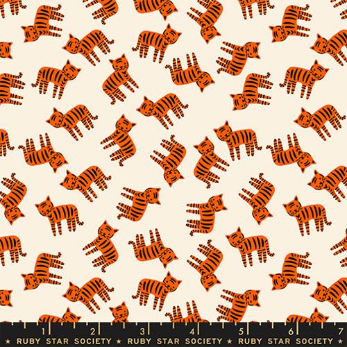 1 800 Calico Meow Novelty Cats Natural Alexia Abegg Ruby Star Society Moda Cotton Fabric MD-RS4166-12
