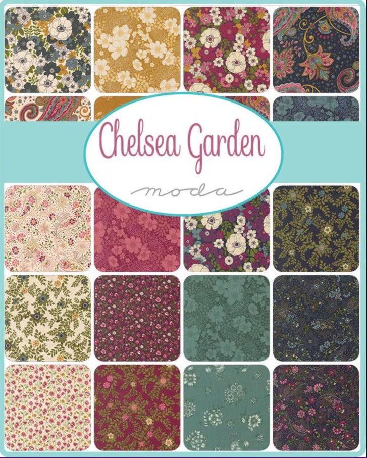 Chelsea Garden 5'' Squares Charm Pack 42pcs Assorted Moda Cotton Fabric MD-33850PP