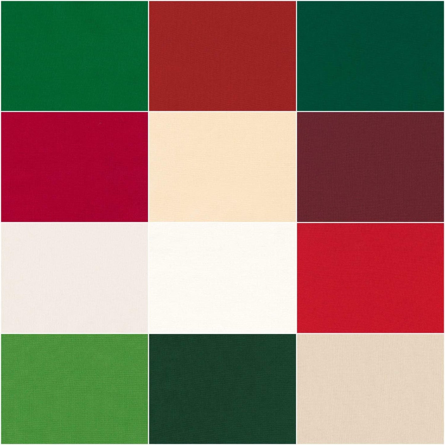 Kona Holiday Palette 2.5" Strips 40 pcs Robert Kaufman Cotton Fabric Kona-RU-780-40