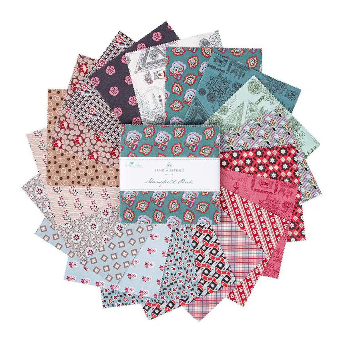 Mansfield Park 5" Squares Stacker 42pcs Riley Blake Designs Cotton Fabric RB-5-15190-42