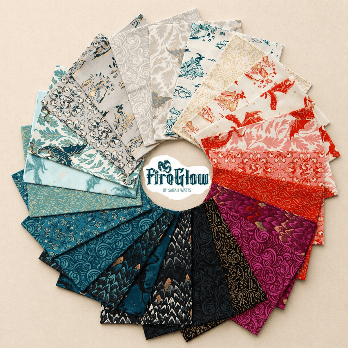 Fireglow Fat Quarter Bundle 18"x21" 23pcs Sarah Watts Ruby Star Society Moda Fabrics Cotton Fabric MD-RS2131FQ | US Fabric Shop