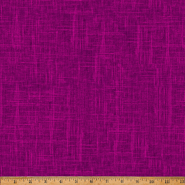 24/7: Linen Texture Deep Fuchsia Pink Hoffman Fabrics Cotton Fabric HF-S4705-711