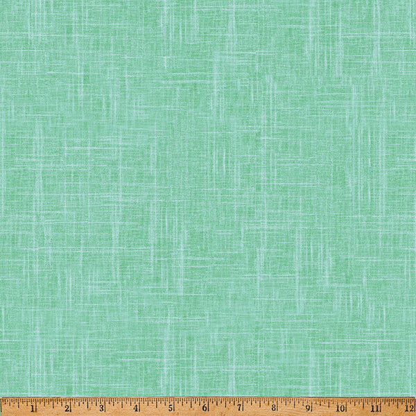 24/7: Linen Texture Eucalyptus Green Hoffman Fabrics Cotton Fabric HF-S4705-436