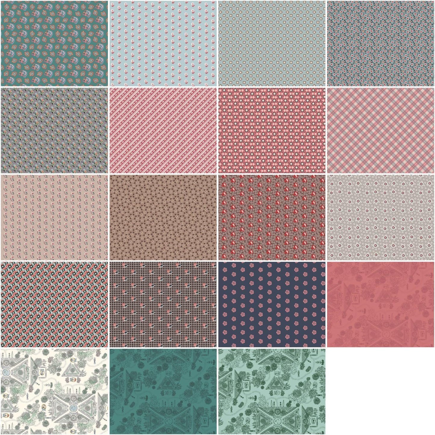 Mansfield Park 5" Squares Stacker 42pcs Riley Blake Designs Cotton Fabric RB-5-15190-42