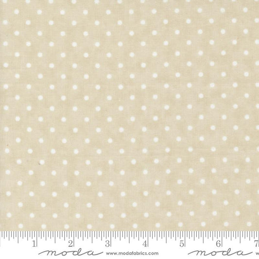3 Sisters Favorites Vintage Linens Perfect Dots Taupe Tan 3 Sisters Moda Cotton Fabric