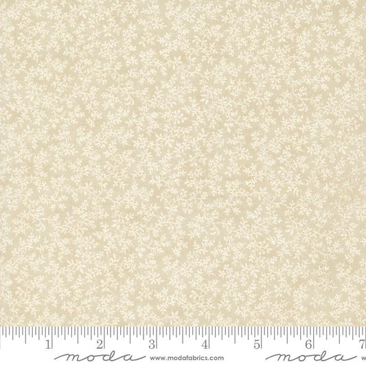 3 Sisters Favorites Vintage Linens Poetic Vines Blender Taupe Tan 3 Sisters Moda Cotton Fabric