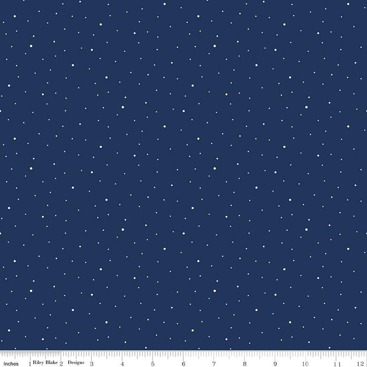 (3-YARD PACKAGE) Dapple Dot 108" Wideback Navy Blue The RBD Designers Riley Blake Cotton Fabric RB-3Y-WB640-NAVY