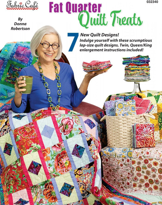 Fat Quarter Quilt Treats Pattern Book Donna Robertson Fabric Cafe FC-032340