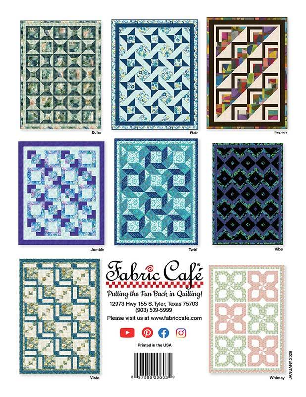 3 Yard Quilt Make it Scrappy with 3 Yard Quilt Donna Robertson Fran Morgan Fabric Cafe FC-032640