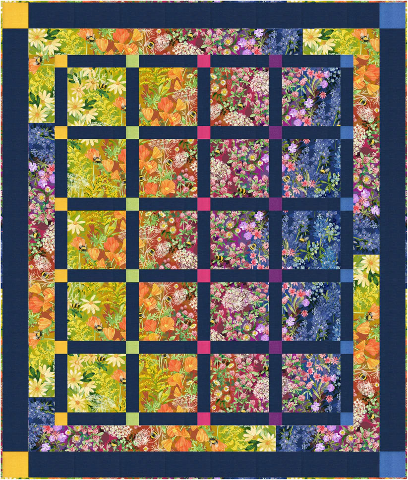 Garden Trellis Throw Quilt Pattern Copper Kettle Quilt Company CKQ-2400