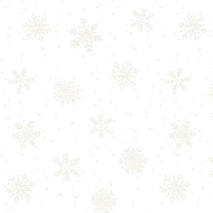 Feeling Frosty Snowflakes White on White Diane Kater Blank Quilting Cotton Fabric