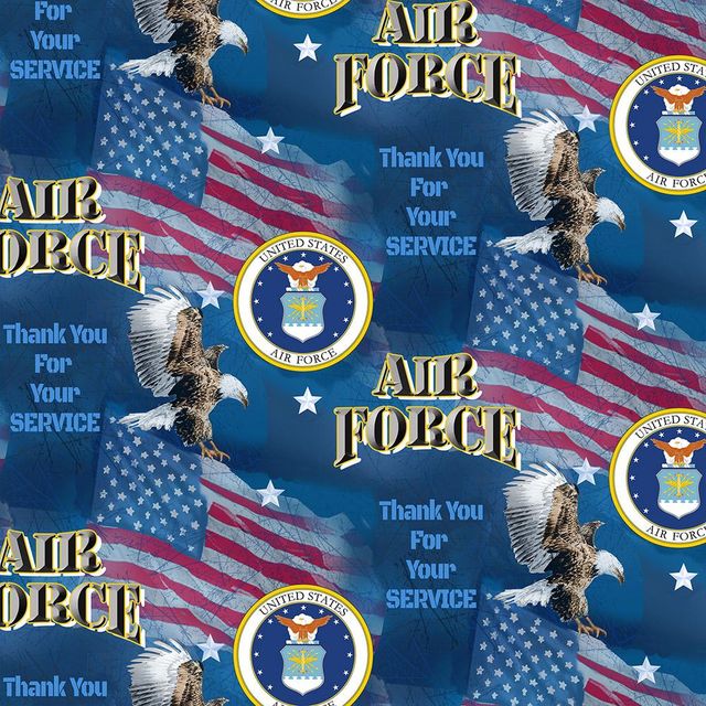 Air Force Armed Forces Military Flags & Decal design Cotton Fabric