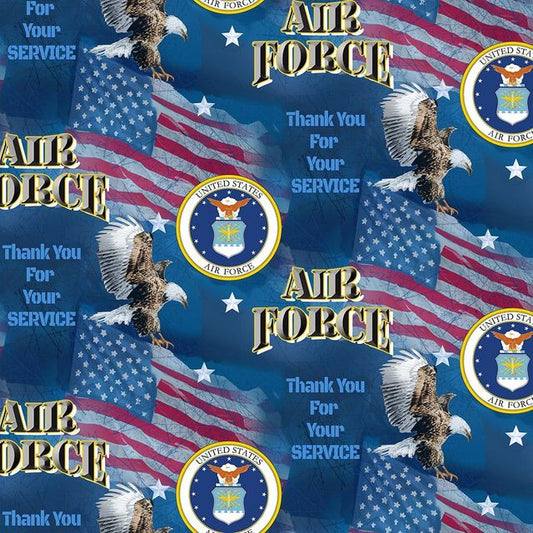 Air Force Armed Forces Military Flags & Decal design Cotton Fabric