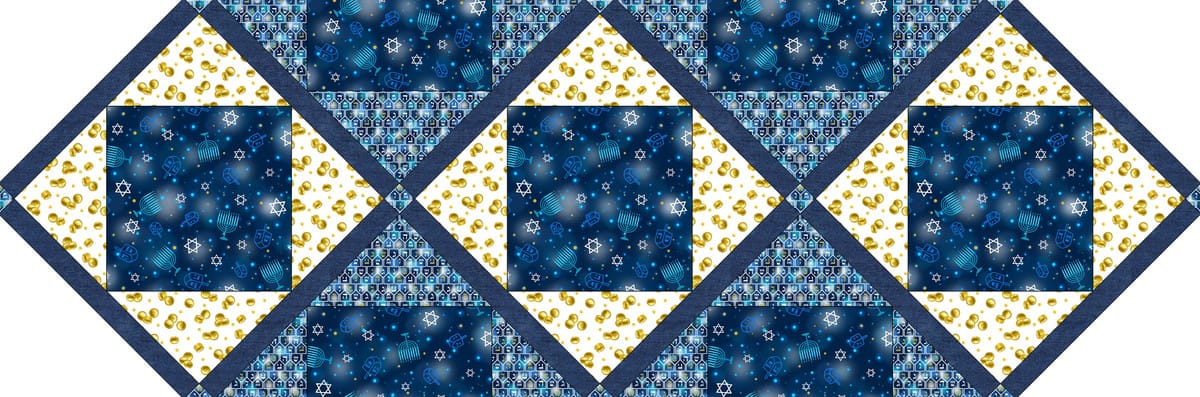 Fabric Requirements-A Celebration of Light Plaza Point Runner Studio E | US Fabric Shop
