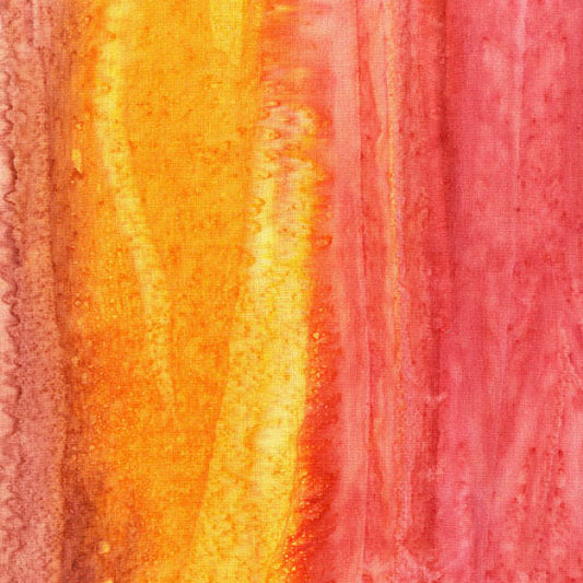 A Splash of Color Batik Tinted Bittersweet Edyta Sitar of Laundry Basket Quilts Andover Fabrics Cotton Fabric AF-AB‑8682‑O