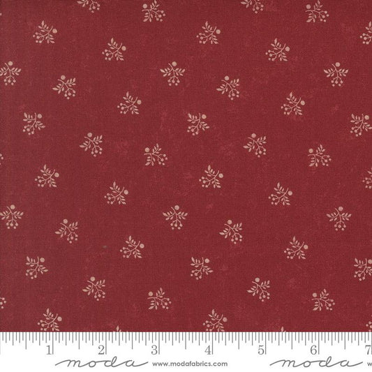 A Vintage Christmas Holly Blenders Red Kansas Troubles Quilters Moda Cotton Fabric MD-9787-13