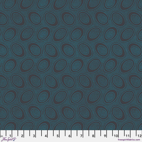 Aboriginal Dot Charcoal Classics Kaffe Fassett Collective Free Spirit Cotton Fabric FS-GP71.CHARC