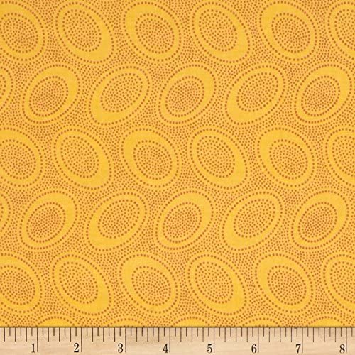 Aboriginal Dot Gold Classics Kaffe Fassett Collective Free Spirit Cotton Fabric