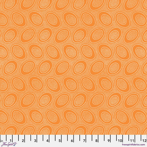 Aboriginal Dot Cantaloupe Orange Classics Kaffe Fassett Collective Free Spirit Fabrics Cotton Fabric FS-GP71.CANTA
