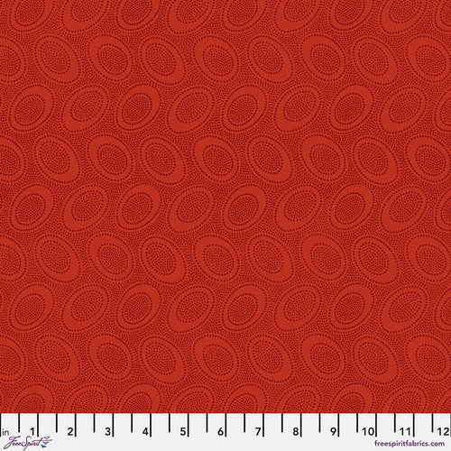 Aboriginal Dot Red Classics Kaffe Fassett Collective Free Spirit Fabrics Cotton Fabric FS-GP71.REDD