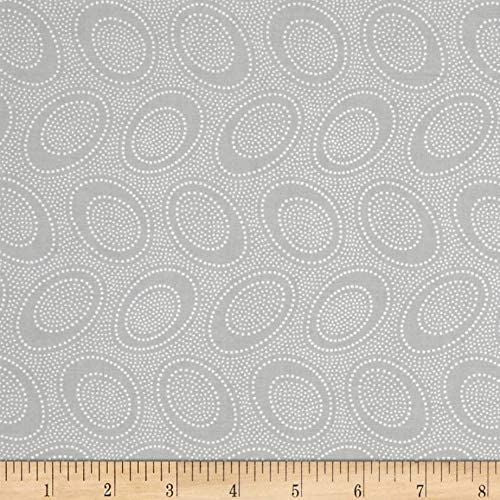 Aboriginal Dot Silver Classics Kaffe Fassett Collective Free Spirits Cotton Fabric FS GP071.SILVE