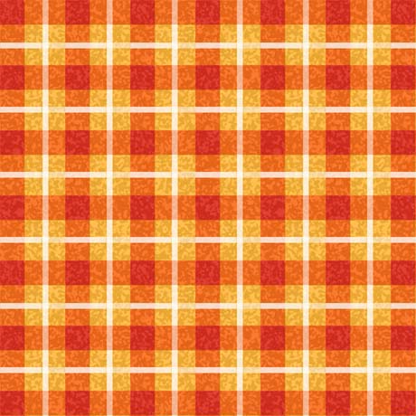 Abra-Cat-Dabra Plaid Orange Gina Jane Lee Quilting Treasures Cotton Fabric QT-29668-O