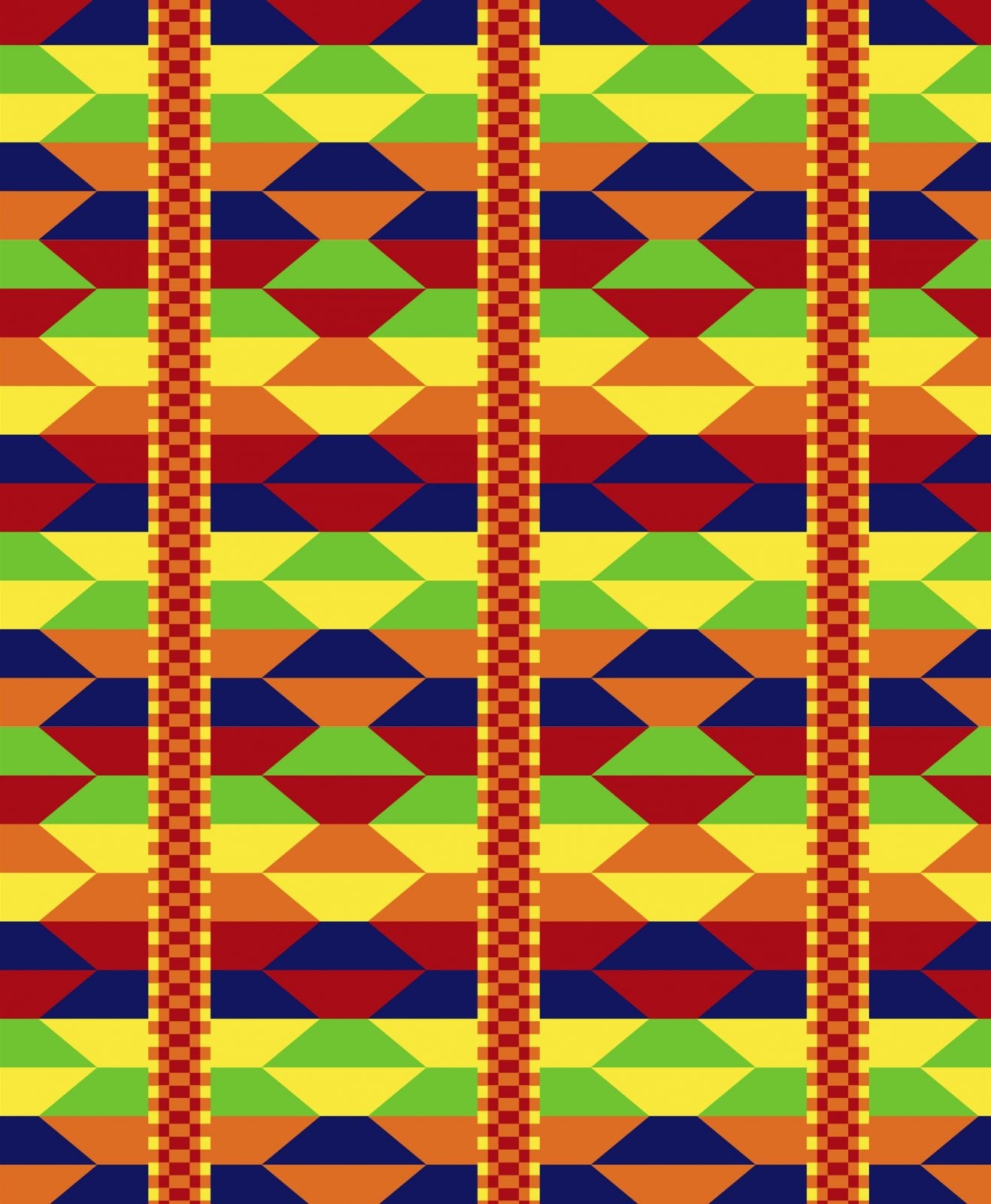 African Heritage Akan Weave David Textiles Cotton Fabric DX-2115-0C-1 Multi