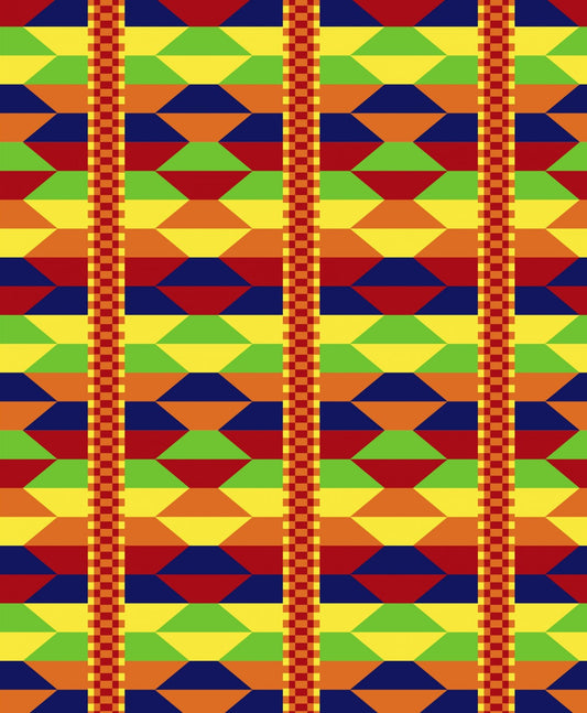 African Heritage Akan Weave David Textiles Cotton Fabric DX-2115-0C-1 Multi