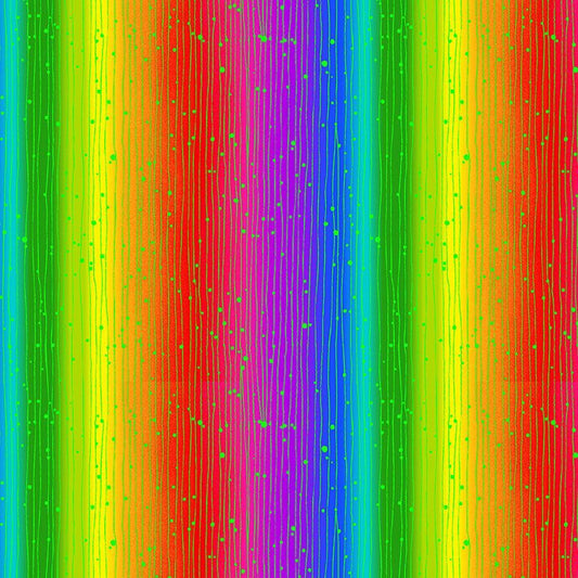 African Sunset African Metallic Stripes Multi Chong-A-Hwang Timeless Treasures Cotton Fabric TT-STRIPE-CM2049-MULTI