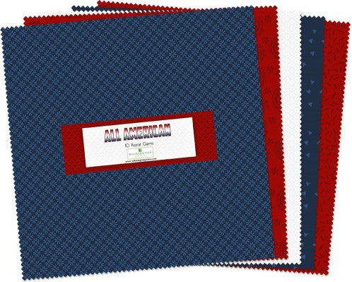 All American 10" Squares Karat Gems Wilmington Prints Cotton Fabric WP-512-34-512