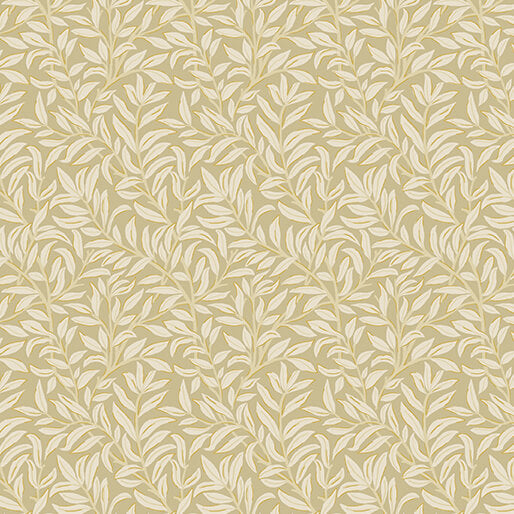 All About Seasons - Winter Breezy Leaves Tan Beige Jackie Robinson Benartex Cotton Fabric BE-16856M-71