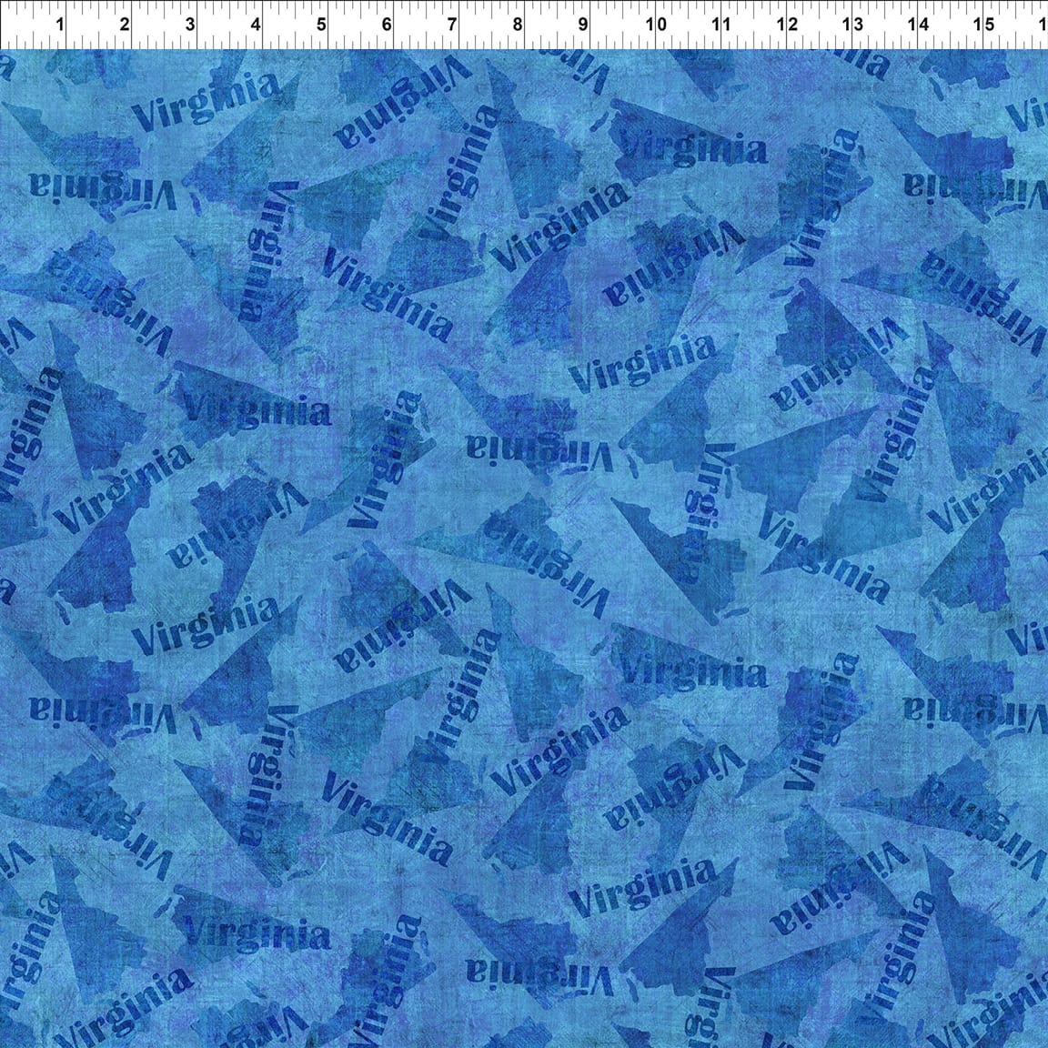 All Blue Ridge Shop Hop 2026 Virginia Blue In The Beginning Cotton Fabric ITB-11BR-1 | US Fabric Shop