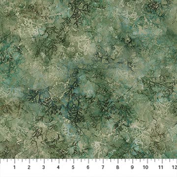 Altitude Cedar Texture Medium Green Deborah Edwards and Melanie Samra Northcott Cotton Fabric NC-DP29160-75
