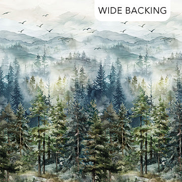 Altitude Ombre 108" Wide Backing Blue Deborah Edwards and Melanie Samra Northcott Cotton Fabric NC-B29154-43