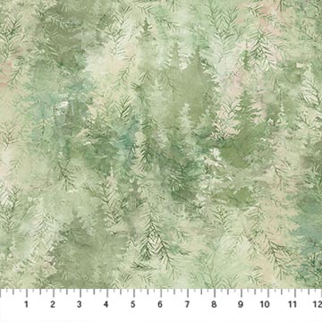 Altitude Trees Green Deborah Edwards and Melanie Samra Northcott Cotton Fabric NC-DP29156-73