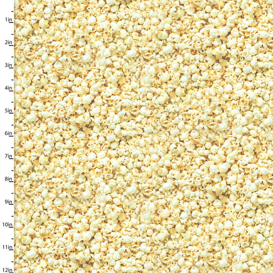 Amazement Park Popcorn Yellow 3 Wishes Fabric Cotton Fabric