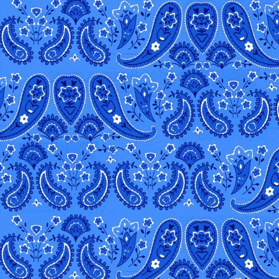 America Home of the Brave Bandana Blue Sharla Fults Studio E Cotton Fabric