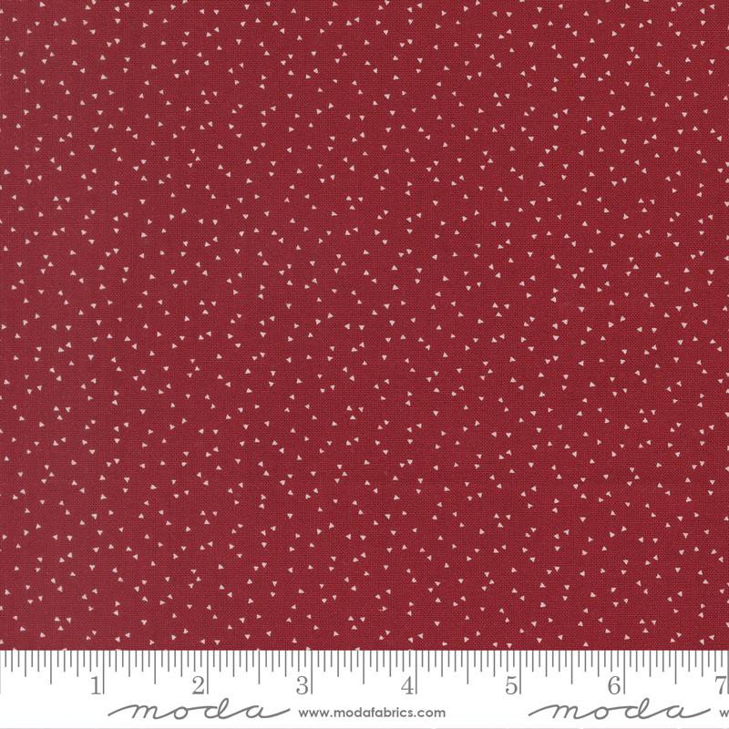American Gatherings III Confetti Blenders Deep Crimson Red Primitive Gatherings Moda Cotton Fabric MD-49325-13