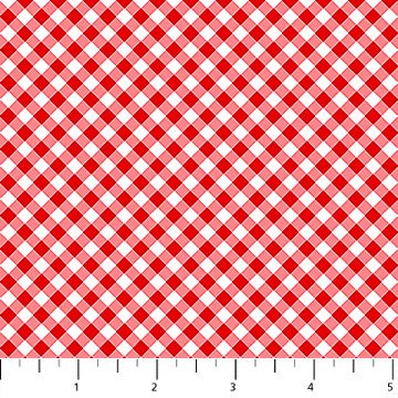 American Spirit Gingham Red Patrick Lose Cotton Fabric