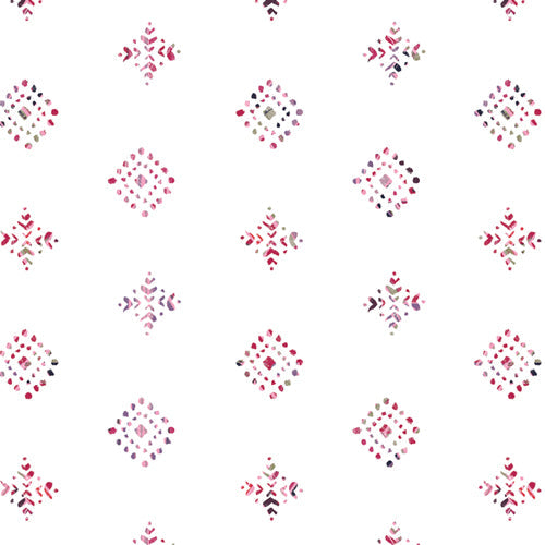 Aquarelle Rhombastic Positive White Katarina Roccella Art Gallery Fabrics Cotton Fabric AGF-AQU-66756