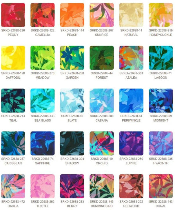 Artful Blooms 5'' Squares 42pcs designed by RK Studios for Robert Kaufman 100% Cotton Quilting Fabric RK-CHS-1288-42
