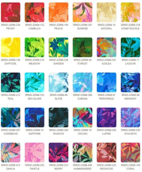 Artful Blooms 5'' Squares 42pcs designed by RK Studios for Robert Kaufman 100% Cotton Quilting Fabric RK-CHS-1288-42 | US Fabric Shop